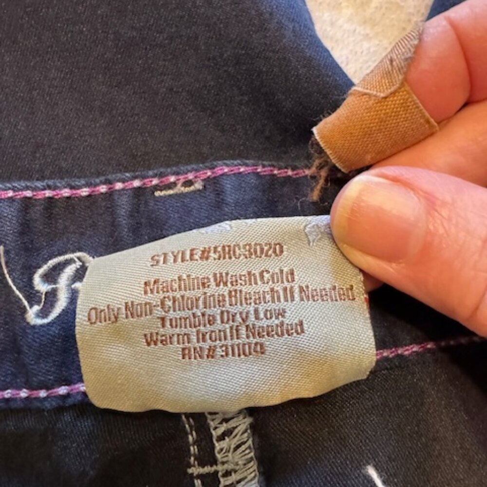 NWOT Red Camel Blue Jeans Bling Pocket Embellishments Sz 9 Juniors - Picture 7 of 7